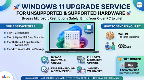 Windows upgrade service for - 11,