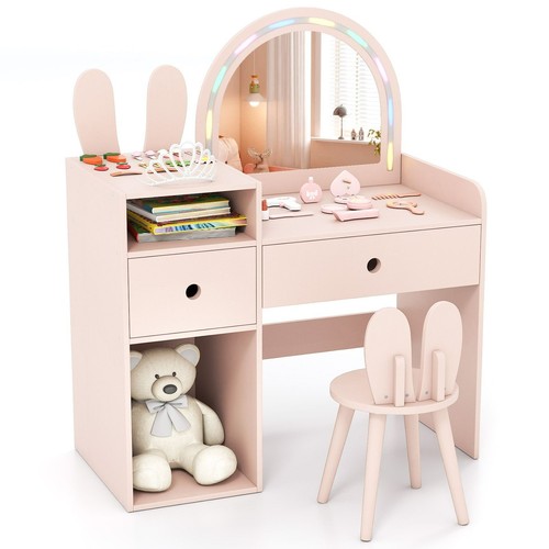 Costway bunny girls vanity - bunny,