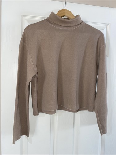 Zara beige cropped roll - beige,