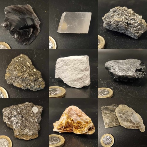 Mineral rock specimens - &,