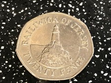 2009 20p coin LIGHTHOUSE of La CORBIERE Bailiwick of Jersey twenty pence piece