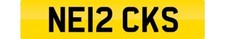 NECKS NICKS NUMBER PLATE NE12 CKS NECKY REGISTRATION ALL FEES PAID NICKY NECKIE