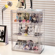 Clear Wall Mounted Multi-Purpose Storage Box Transparent Figurines Display Case