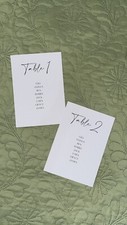 Minimalist Wedding Table Plan