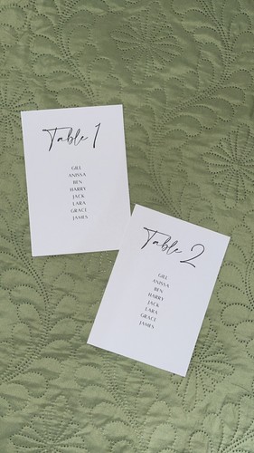 Minimalist wedding table plan - minimalist,