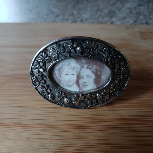 Silver scenes mini photo frame - silver,
