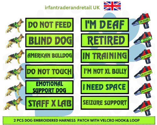 Dog harness patches pcs - harness, 2