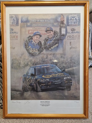 Colin mcrae autographed - autographed, subaru