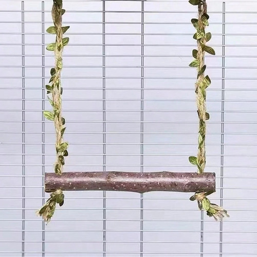 Parrot wooden swing toy - swing,