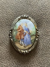 Vintage courting couple - couple, cameo