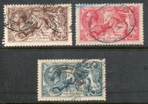 1918 set 3 seahorses - gb,