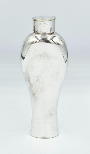 Antique silver plated hip - silver,