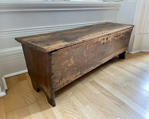 Antique slimline wooden - , coffer