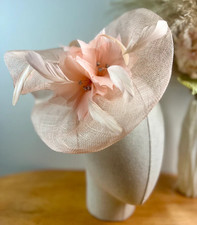 Large Flower Feather Hair Hat