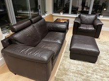 Natuzzi leather sofa 3 seater