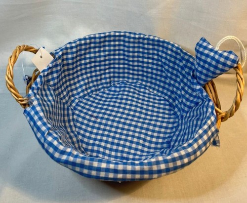 23cm wicker basket with blue - 23cm,