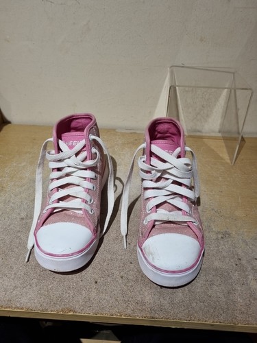 Heelys pink glitter white lace - white,