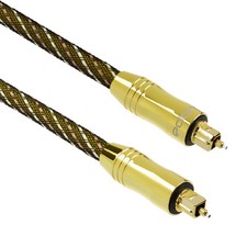 Toslink Optical Audio Cable Digital 5M Extreme SPDIF Gold Plated Braided Lead