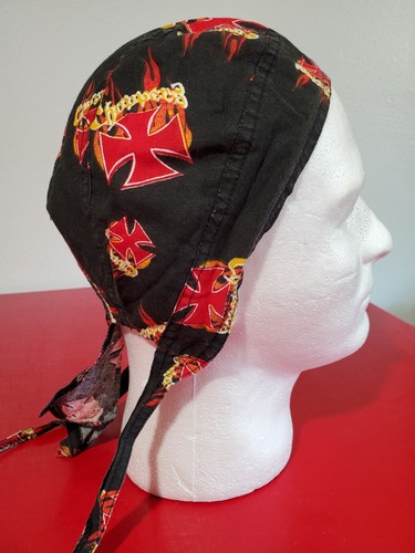 Dor dammd headwrap iron cross - headwrap:,
