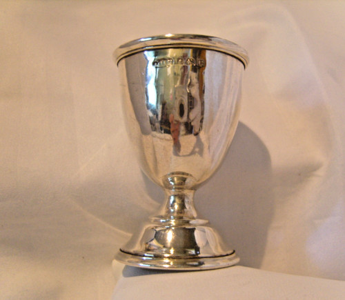Egg cup sterling silver - cup,