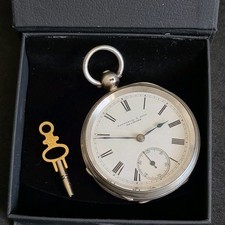 Antique Solid Silver Gents Fattorini & Sons Bradford Pocket Watch 1887 W/O R4224