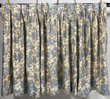 Vintage French Beautiful Toile de Jouy Printed Wall Hanging Curtain 281x117 cm