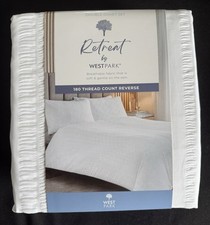 White Seersucker Double Duvet