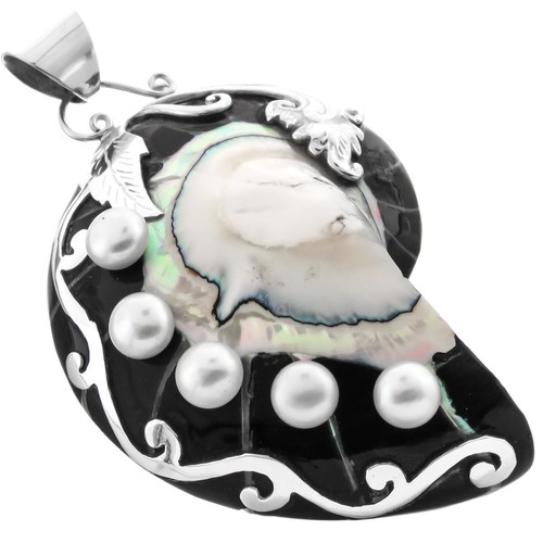 925 sterling silver - silver, black