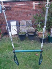 kids trapeze bar w. rings for swingset (from Big Backyard)