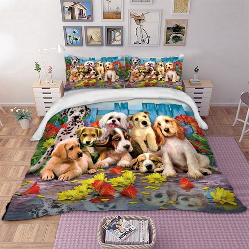 Dogs animal duvet cover - dogs,