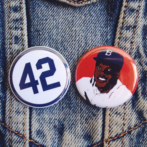 Jackie robinson buttons - 1.25",
