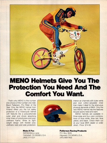 1981 meno helmets print - •meno, ad