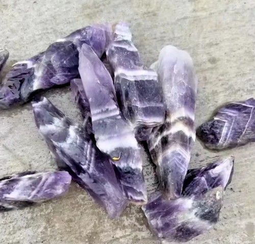 Raw chevron amethyst rough - chevron,