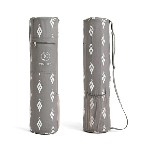 Grey yoga mat carry bag - yoga,