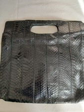 Vintage Leather Snake Skin Bag