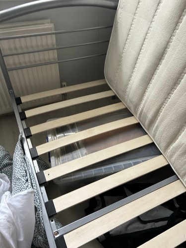 Iron metal bed - metal, frame