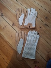 2 X Vintage leather & knitted