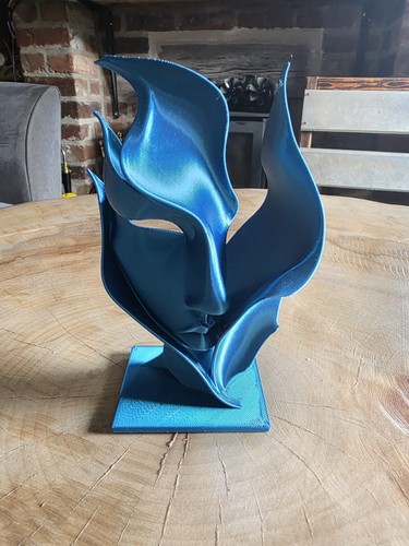 Abstract flame statue - abstract,