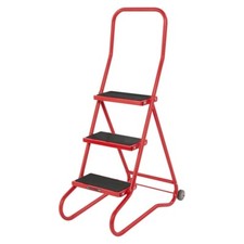 3 Step Ladder with Wheels -
