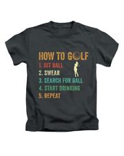 How To Golf Adults T-Shirt Funny Golf Golfer Tee Top New