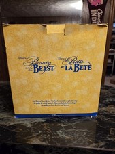 Disney Beauty And The Beast Musical Snow Globe Nice Open Box New!!!
