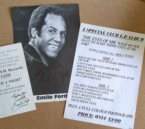 Emile ford signed - emile,