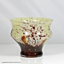 Modern studio glass bowl by unknown artist
