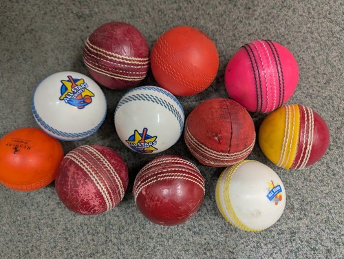 Varied cricket balls hard and - balls,