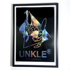 UNKLE SIGNED Futura 2000 Pointman Foiled Logo Print Poster   /100