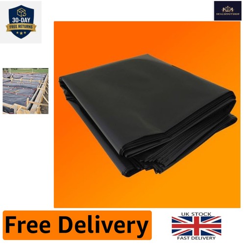 Thick black plastic sheeting - thick,