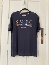 Santa Monica Polo Club Mens Navy Blue T-Shirt Size XL