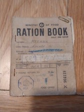 ww2 ration book original July