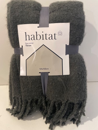 Habitat grey throw 125 150 - grey,