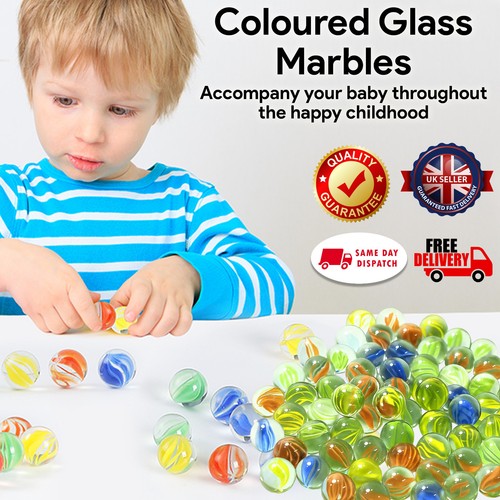 16mm coloured glass marbles - 16mm,